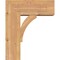 Ekena Millwork Thorton Block Smooth Bracket w/ Offset Brace, Western Red Cedar, 7 1/2"W x 18"D x 22"H BKT0806X18X22THR05SWR - alternate 2